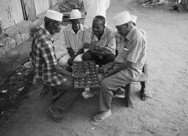 Mancala game: Katra Be. Location: Marovato Abattoir, Mahajanga, Madagascar